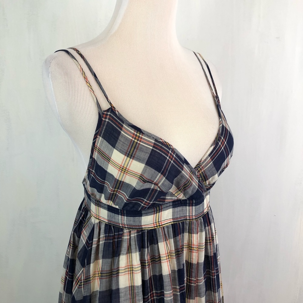J.Crew Madras Plaid Layered Tank Dress 2 - Picture 3 of 5
